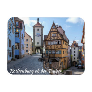 Plönlein in Rothenburg ob der Tauber, Germany Magnet