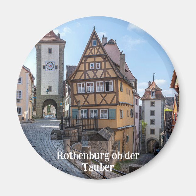 Plönlein in Rothenburg ob der Tauber, Germany Magnet (Front)