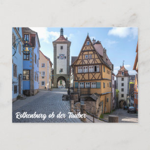 Plönlein in Rothenburg ob der Tauber, Germany Postcard