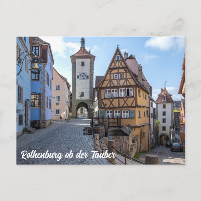 Plönlein in Rothenburg ob der Tauber, Germany Postcard (Front)