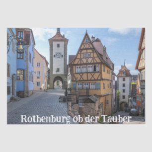 Plönlein in Rothenburg ob der Tauber, Germany Tissue Paper