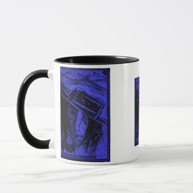 PLOT BLUE MUG (Left)