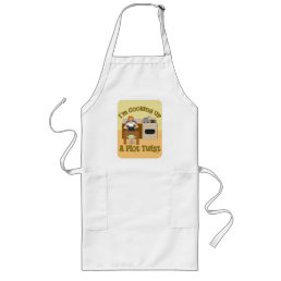 Plot Twist Author Housewife Kitschy Snark Long Apron