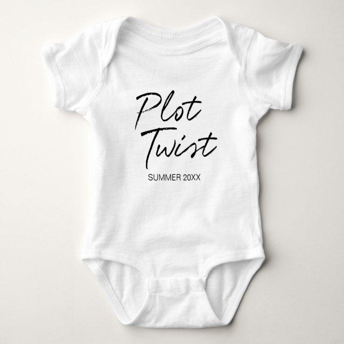 plot twist baby onesie