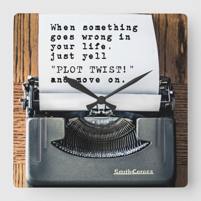 "Plot Twist" Clock (Front)