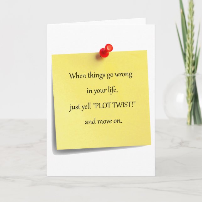 Plot Twist Greeting Card (Front)