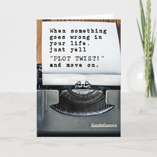 PLOT TWIST Greetings Card