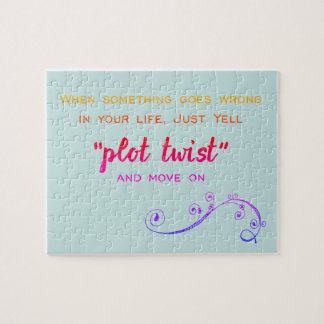 Plot Twist Humorous Book Club Jigsaw Puzzle