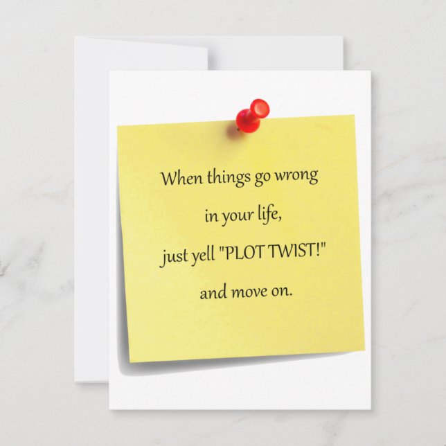 Plot Twist Invitation (Front)