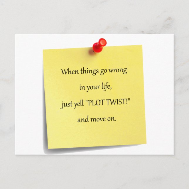 Plot Twist Postcard (Front)