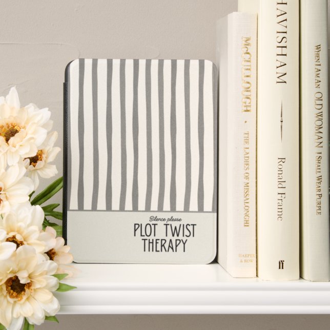 Plot Twist Therapy Kindle Cover (In Use (Bookshelf))
