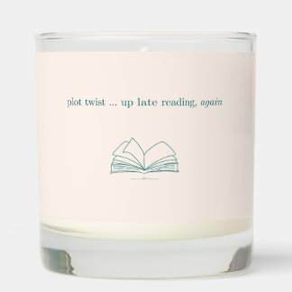 Plot Twist Up Late Reading Again Book Lover Candle