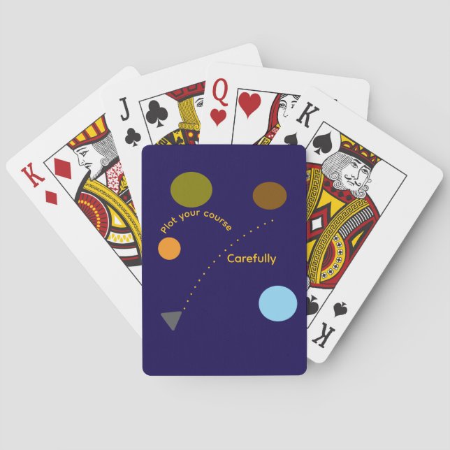 "Plot Your Course" Classic Playing Cards (Back)