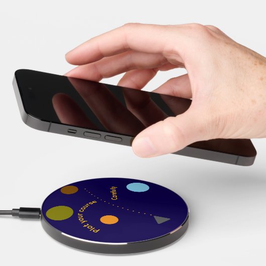 "Plot Your Course" Wireless Charger (Hand)