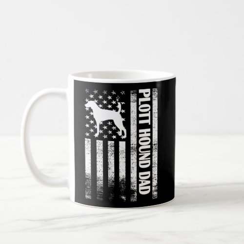 Plott Hound Dad American Flag Plott Hound Owner Coffee Mug