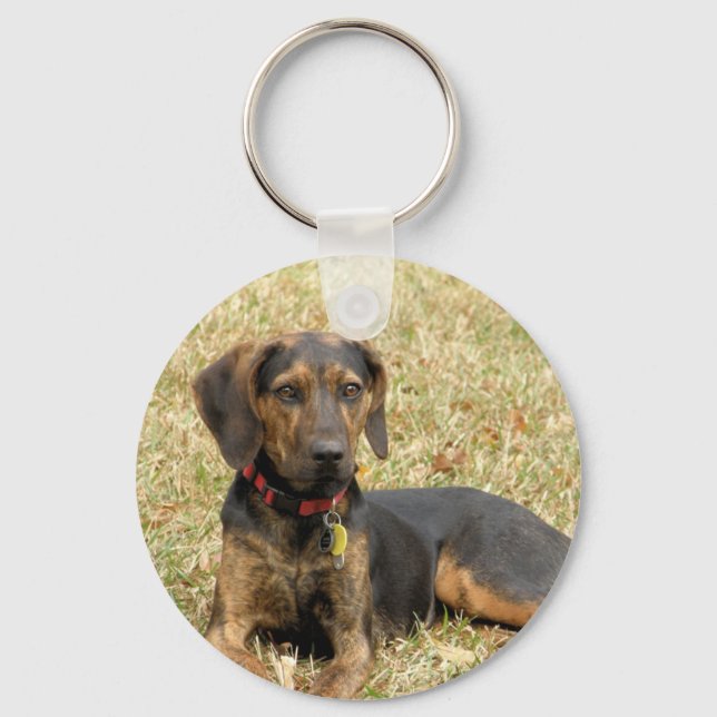 Plott Hound Keychain (Front)