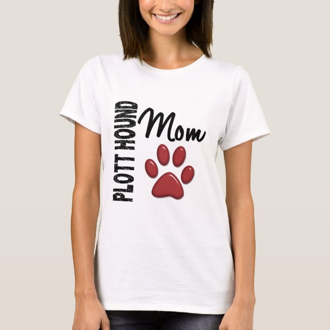 Plott Hound Mom 2 T-Shirt (Front)