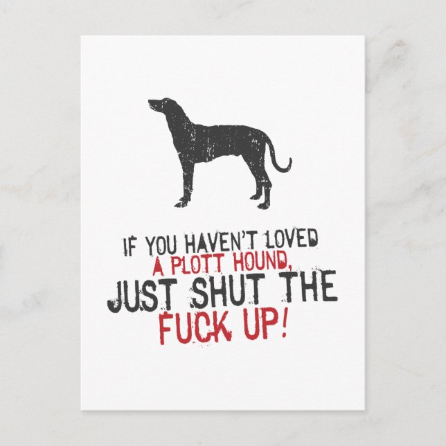 Plott Hound Postcard (Front)