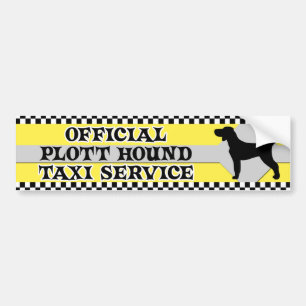 Plott Hound Taxi Service Bumper Sticker