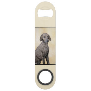 Plott Painting - Cute Original Dog Art Bar Key