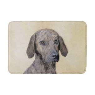 Plott Painting - Cute Original Dog Art Bath Mat