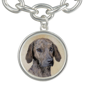 Plott Painting - Cute Original Dog Art Bracelet