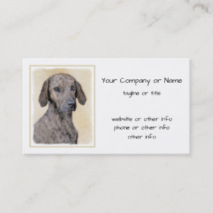Plott Painting - Cute Original Dog Art Business Card