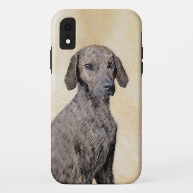 Plott Painting - Cute Original Dog Art Case-Mate iPhone Case (Back)