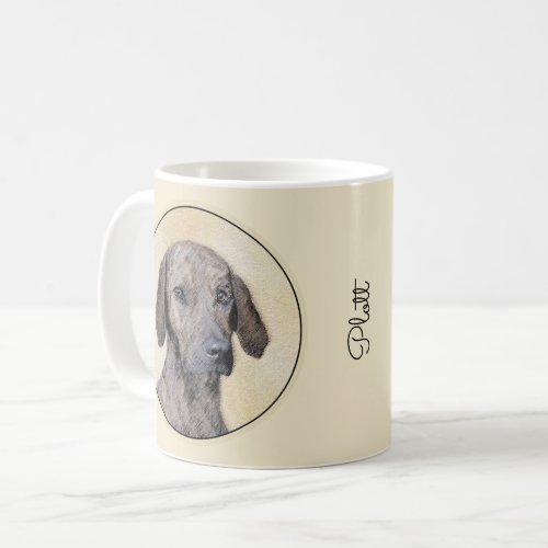 Plott Painting _ Cute Original Dog Art Coffee Mug