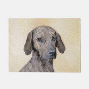 Plott Painting - Cute Original Dog Art Doormat