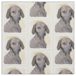 Plott Painting - Cute Original Dog Art Fabric