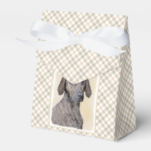 Plott Painting - Cute Original Dog Art Favor Boxes (Front Side)