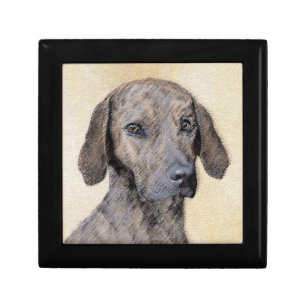 Plott Painting - Cute Original Dog Art Gift Box