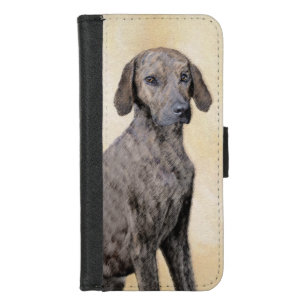 Plott Painting - Cute Original Dog Art iPhone 8/7 Wallet Case