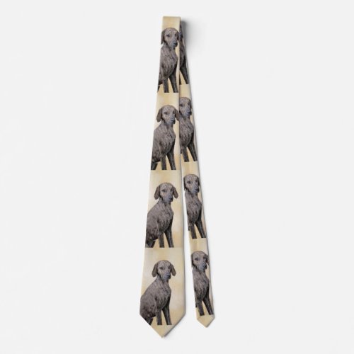 Plott Painting _ Cute Original Dog Art Neck Tie