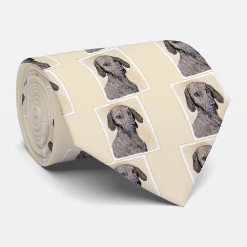 Plott Painting _ Cute Original Dog Art Neck Tie