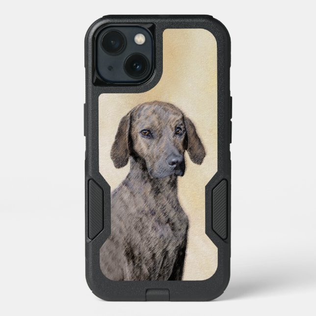 Plott Painting - Cute Original Dog Art Otterbox iPhone Case (Back)