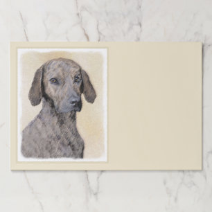 Plott Painting - Cute Original Dog Art Paper Pad