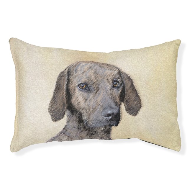 Plott Painting - Cute Original Dog Art Pet Bed (Front)