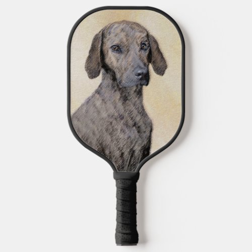Plott Painting _ Cute Original Dog Art Pickleball Paddle