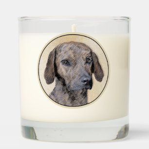 Plott Painting - Cute Original Dog Art Scented Candle