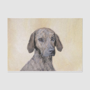 Plott Painting - Cute Original Dog Art Tissue Paper