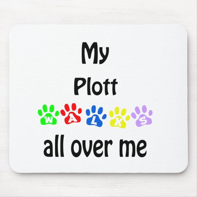 Plott Walks Design Mouse Pad (Front)