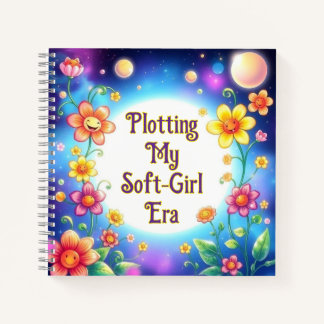 Plotting My Soft Girl Era Floral  Notebook