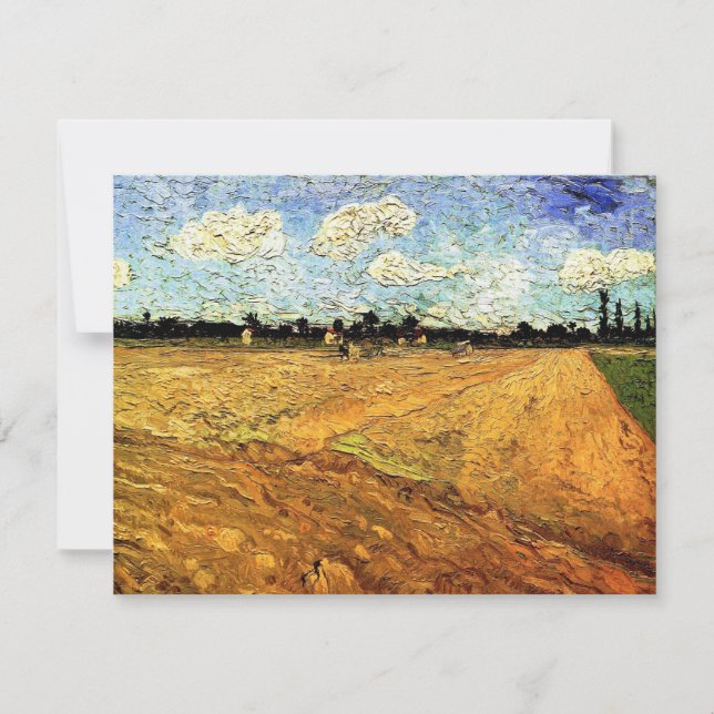 Ploughed Field (the Furrows) by Vincent van Gogh (Front)