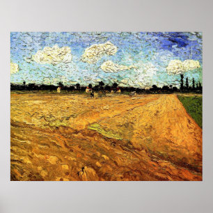 Ploughed Field (the Furrows) by Vincent van Gogh Poster