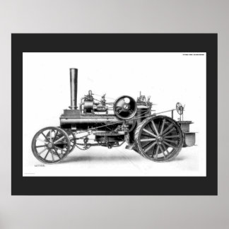 Ploughman's Traction Engine Poster