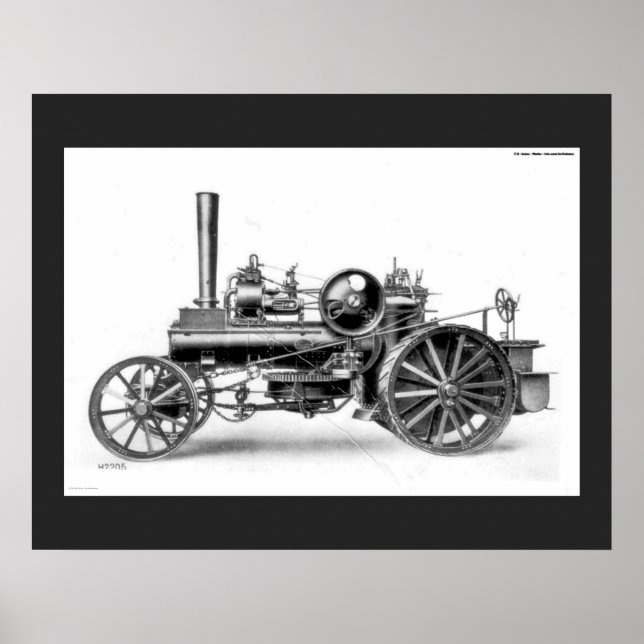 Ploughman's Traction Engine Poster (Front)