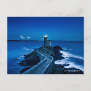 Plouzane France Lighthouse Landmark Sea Ocean Postcard