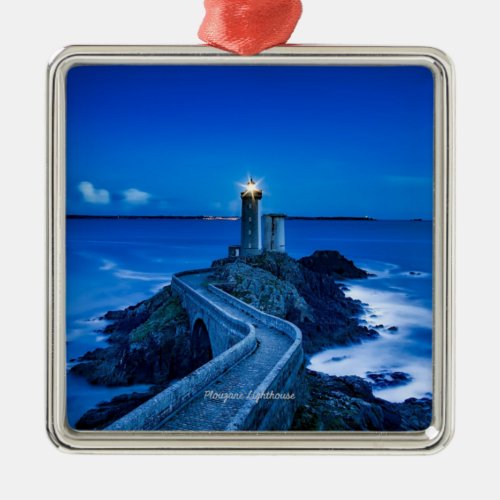 Plouzane Lighthouse France  Metal Ornament